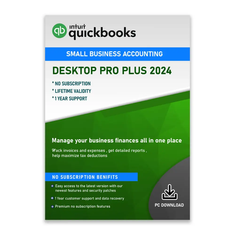 Intuit Quickbooks Desktop Pro 2024 (1 Device, 1 Year) - Intuit Key - GLOBAL
