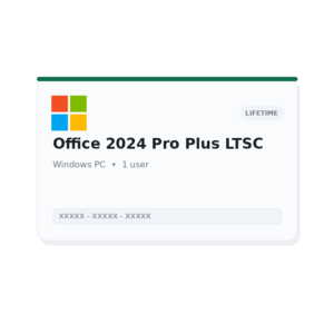 Microsoft Office 2024 Professional Plus LTSC - Lifetime License (1 PC)
