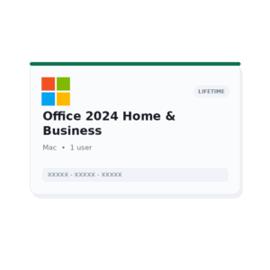 Microsoft Office 2024 Home & Business for Mac - Lifetime License