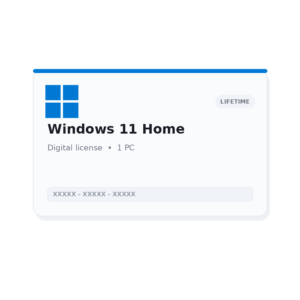 Windows 11 Home - Genuine Lifetime License Key (1 PC)